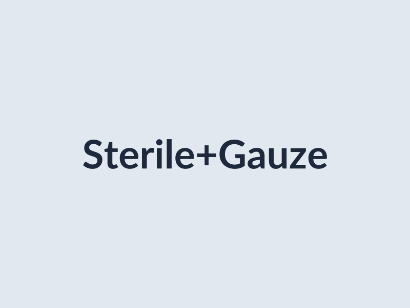 Sterile Gauze Swab