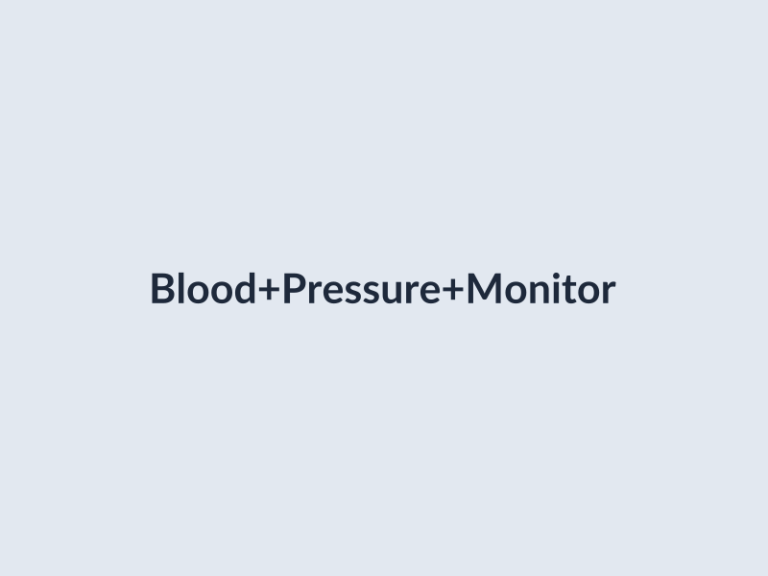 Digital Blood Pressure Monitor