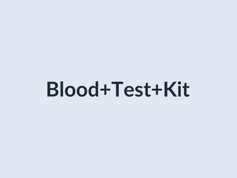 Rapid Diagnostic Blood Test Kit