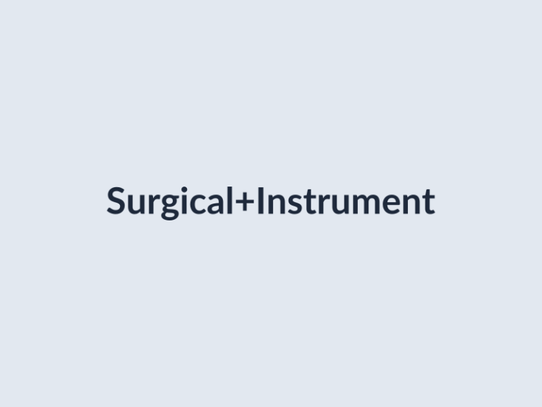 Stainless Steel Surgical Instrument Set