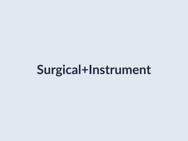Stainless Steel Surgical Instrument Set