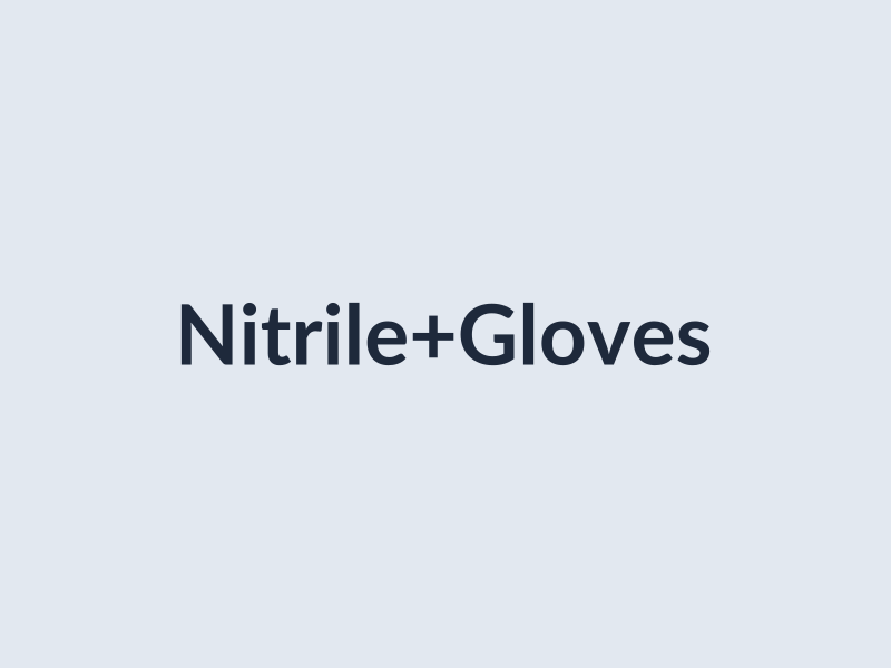 Hospital Examination Nitrile Gloves