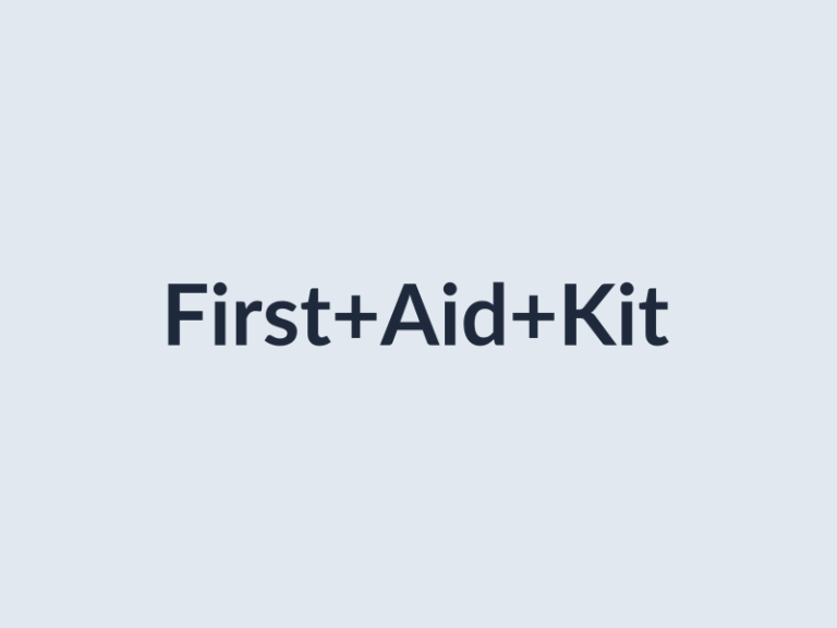Clinic First Aid Supply Kit