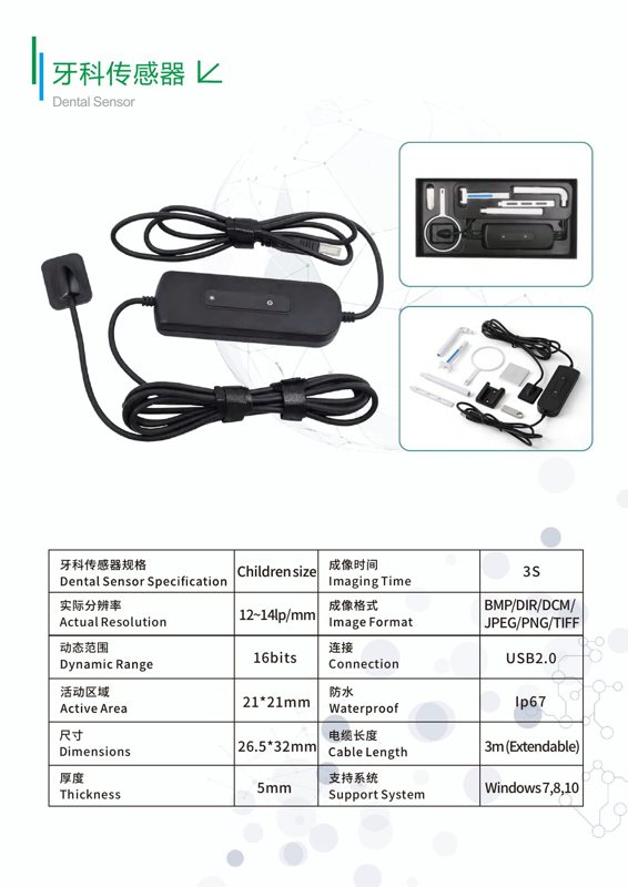 Dental Digital Sensors, Child and Adult