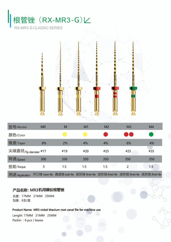 RX-MR3-G MR3-G Rotary Files