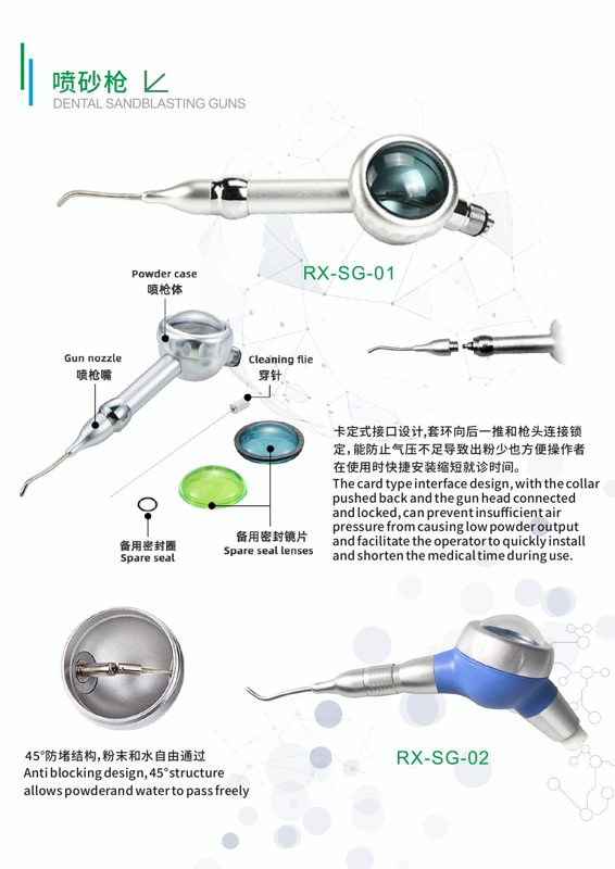 RX-SG-01 Dental Air-Polishing Guns
