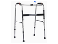 Stainless steel single curved black bar walker