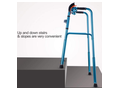 Aluminum alloy walking aid for walking up and down stairs