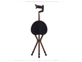 Three-legged aluminum alloy cane stool