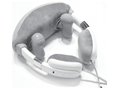 Kneading and heating neck massager